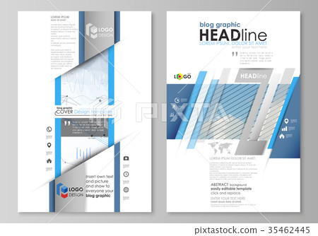 Blog graphic business templates. Page website - Stock Illustration ...