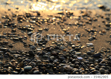[Chiba Prefecture] Inage beach at dusk 35462905