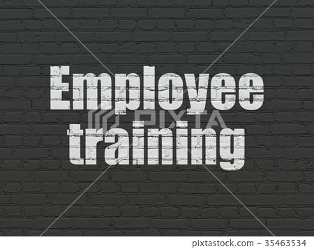 Studying concept: Employee Training on wall Studying concept: Employee Training on wall 35463534