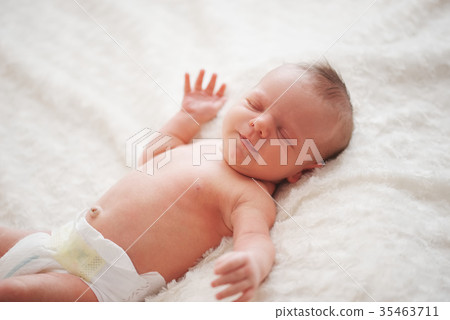 cute newborn baby at home cute newborn baby at home 35463711