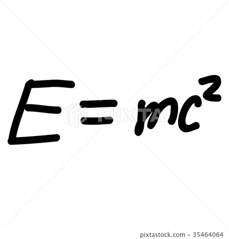 Einstein Energy Formula Scribble Sketch Einstein Energy Formula Scribble Sketch 35464064
