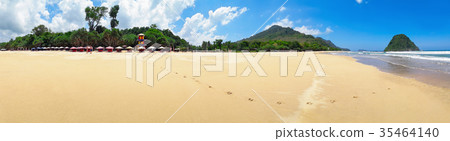 Panoramic view of Red island beach in Indonesia Panoramic view of Red island beach in Indonesia 35464140