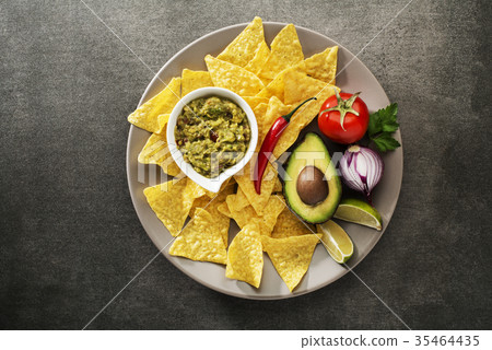 Guacamole sauce Guacamole sauce 35464435