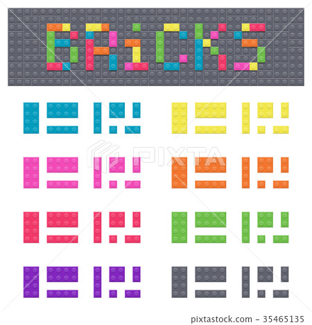 Building blocks of plastic constructor 35465135