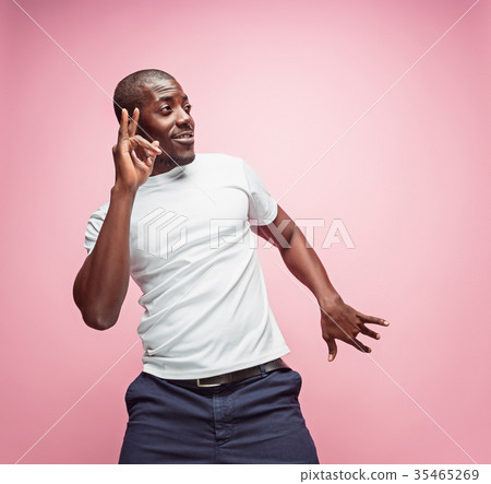 Portrait of a very happy afro American man Portrait of a very happy afro American man 35465269
