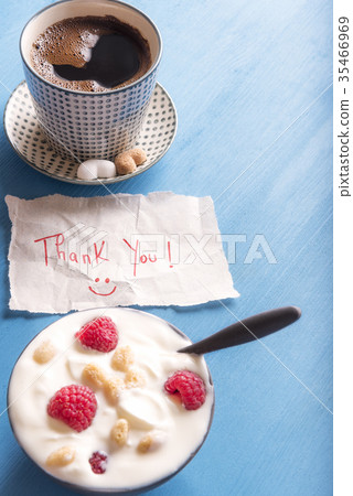 Thank you message and breakfast Thank you message and breakfast 35466969