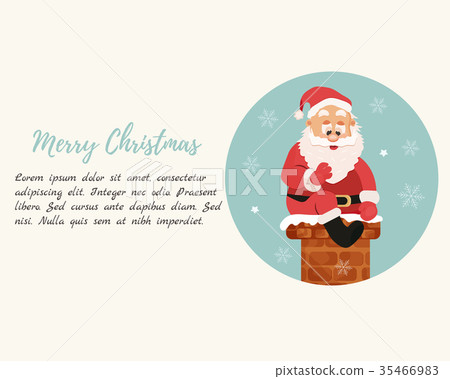 Holiday background with Santa going down to 35466983