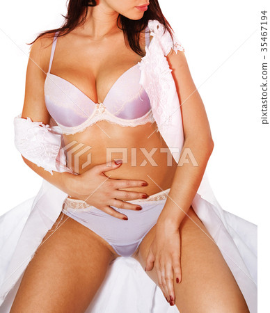 part of woman in torn dress 35467194