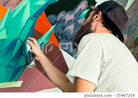Graffiti on the wall Graffiti on the wall 35467259
