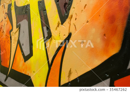 Graffiti on the wall Graffiti on the wall 35467262
