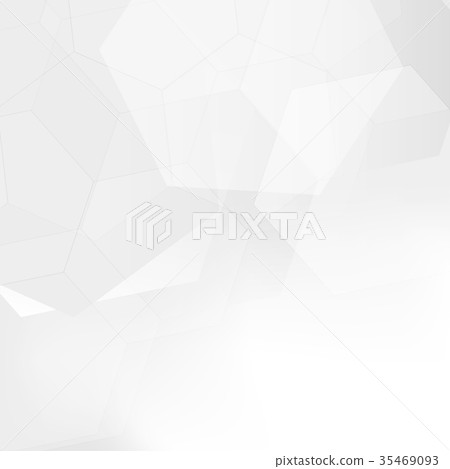 Abstract gray gradient hexagon on white background - Stock Illustration ...