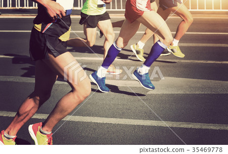 Marathon running race 35469778