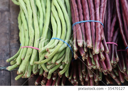 Long bean at market Long bean at market 35470127