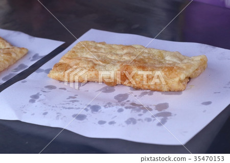 Making of dessert sweet roti Making of dessert sweet roti 35470153