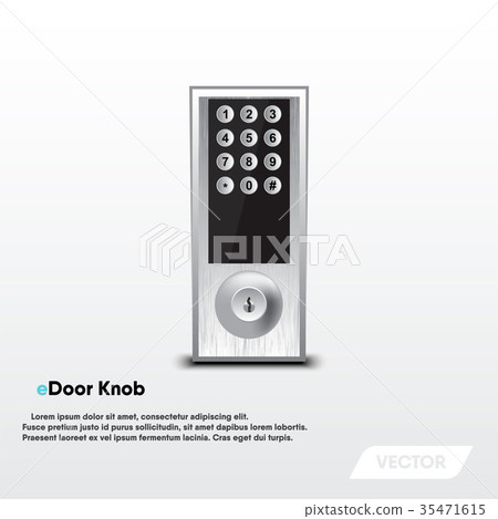 Electronic security door knop, Modern design 35471615