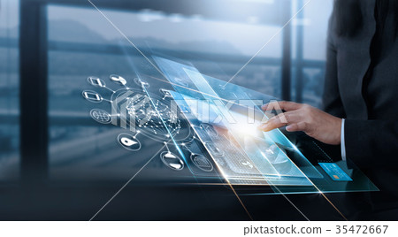 Virtual interface customer, technology innovation Virtual interface customer, technology innovation 35472667