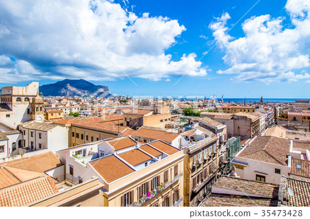 Cityscape of Palermo in Italy 35473428