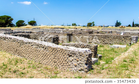 View of the archaeological site of Lucus Feroniae 35473430