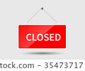 Red closed sign 35473717