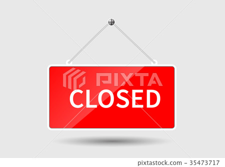 Red closed sign 35473717