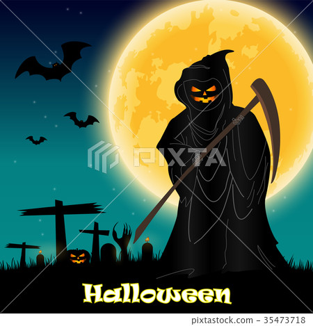 Halloween night background Halloween night background 35473718
