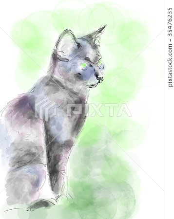 Black cat illustration Black cat illustration 35476235