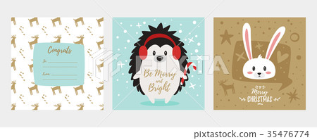 Christmas and New Year greeting card Christmas and New Year greeting card 35476774