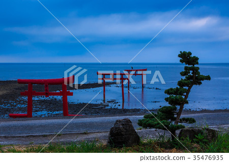 海torii佐賀縣塔拉町的黎明 海torii佐賀縣塔拉町的黎明 35476935