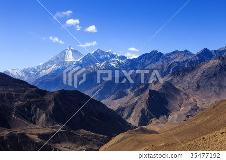 Mount Dhaulagiri and Tukuche Peak 35477192