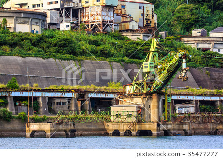 Ikeshima Port Coal loading machine Trimmer Ikeshima Coal Mine trace Nagasaki 35477277