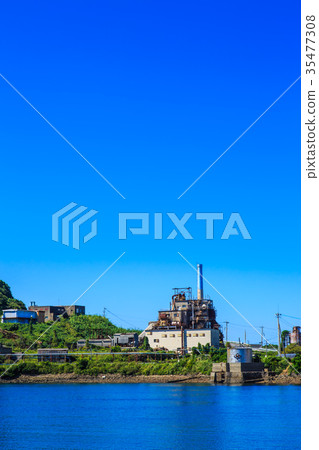 Ikeshima Port Abandoned Thermal Power Plant Ikeshima Coal Mine Trace Nagasaki 35477308
