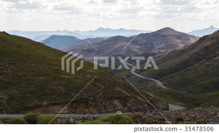 Winding mountain road 35478506