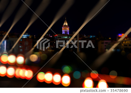 Galata Tower at Night 35478690