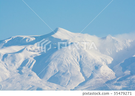 Mountain peak of snowy mountains Mountain peak of snowy mountains 35479271