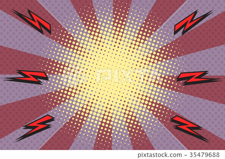 pop art rays lightning background 35479688