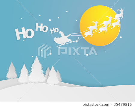 illustration of santa clause flying on sky illustration of santa clause flying on sky 35479816