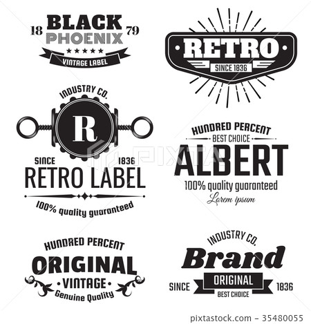 Vintage Retro Vector Logo for banner Vintage Retro Vector Logo for banner 35480055