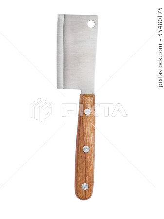 New kitchen blade hatchet for kitchen isolated New kitchen blade hatchet for kitchen isolated 35480175