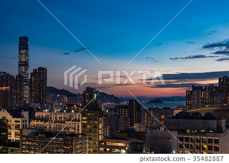 香港摩天大樓都市風景 香港摩天大樓都市風景 35482887