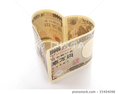 1萬日元的心臟(日元鈔票) 1萬日元的心臟(日元鈔票) 35484096