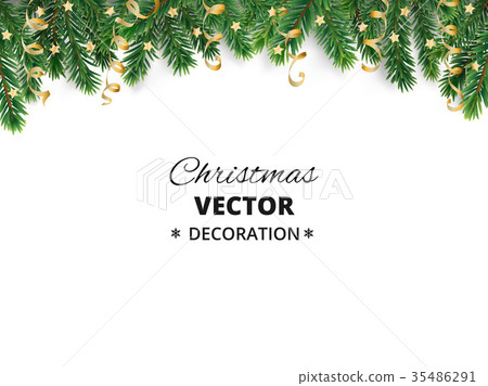 Winter holiday background. Border with Christmas 35486291