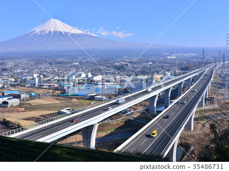新東名高速公路和富士山6907號 新東名高速公路和富士山6907號 35486731