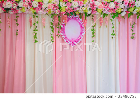 White and pink Scene wedding,wallpaper 35486755