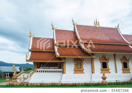 Wat Suan Dok Temple in pua,nan,Thailand 35487266
