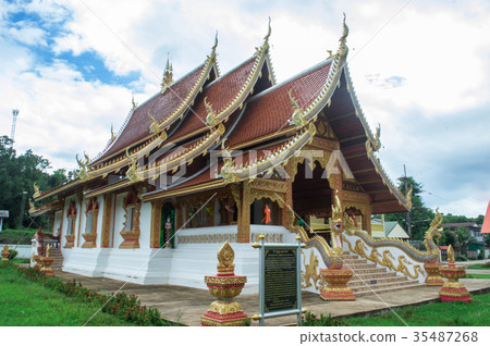 Wat Suan Dok Temple in pua,nan,Thailand Wat Suan Dok Temple in pua,nan,Thailand 35487268