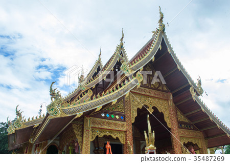 Wat Suan Dok Temple in pua,nan,Thailand 35487269