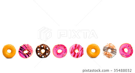 various doughnuts various doughnuts 35488032