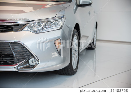 Headlight of CAR Close up. Exterior Detail Headlight of CAR Close up. Exterior Detail 35488768