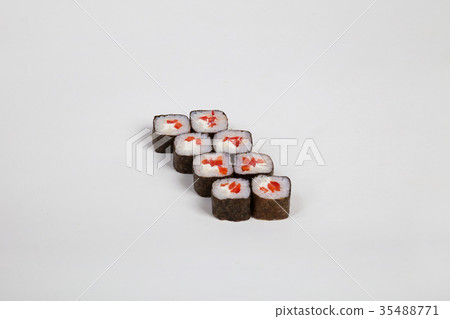Sushi rolls Japanese food restaurant fish rice Sushi rolls Japanese food restaurant fish rice 35488771