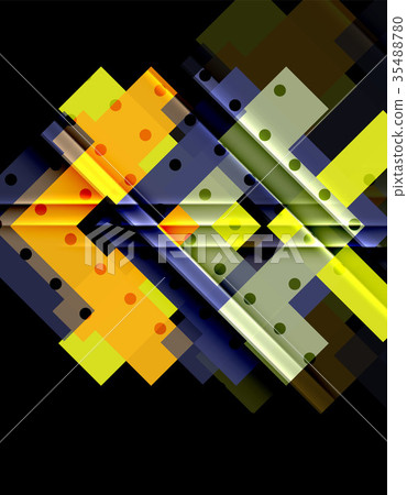 Color arrows on black background Color arrows on black background 35488780